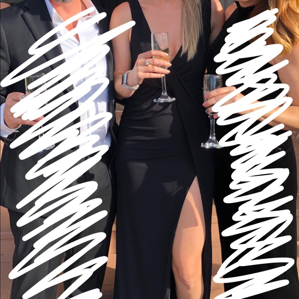 Black cocktail dress